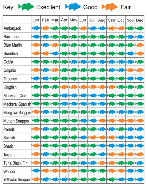Key West Fishing Calendar - SeaBorn Charters Key West Fishing Calendar - SeaBorn Charters
